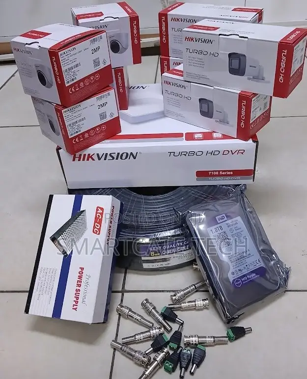 8CH Hikvision DVR With 8 Cameras – Full CCTV Security Package