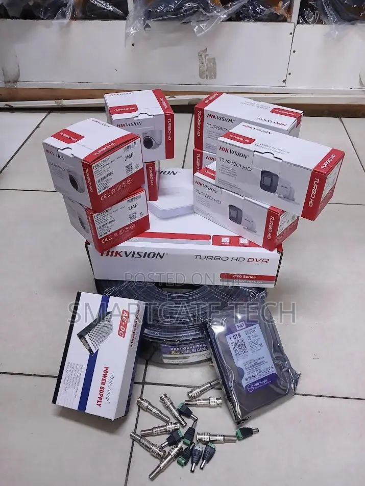 Hikvision 8 Camera CCTV Full Package – Complete HD Security System