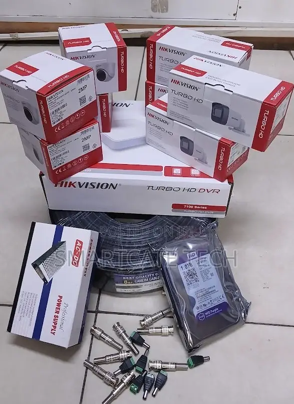 Hikvision 8 Cameras CCTV System – Complete DVR Security Kit