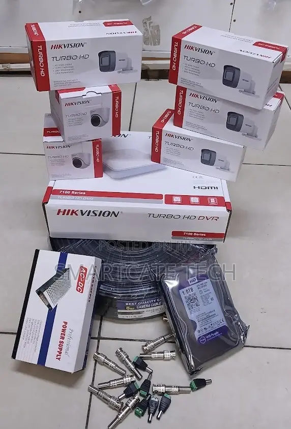 Complete Hikvision 8CH CCTV System – 8 Cameras Security Package