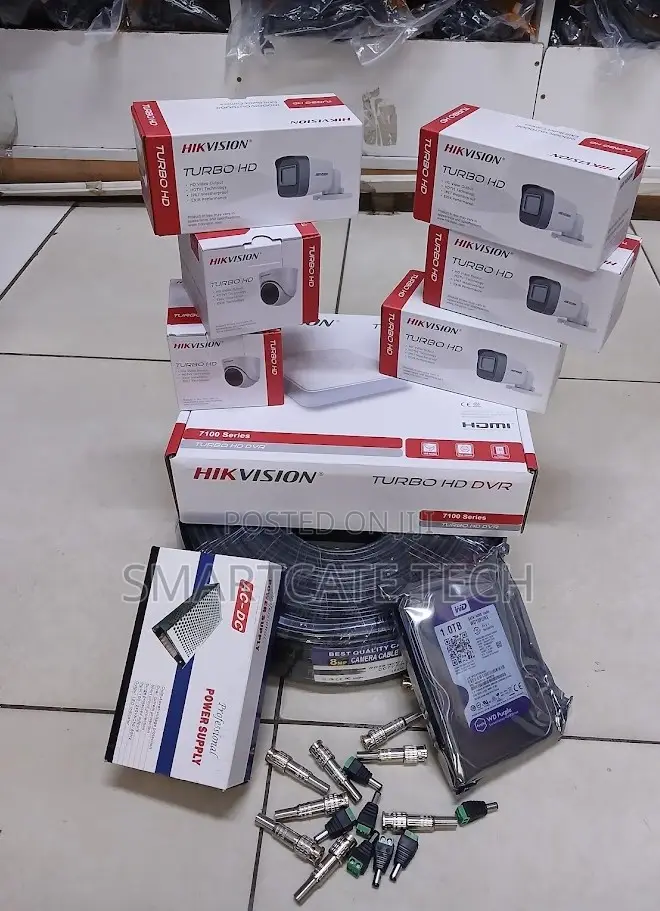 Hikvision 8CH CCTV Camera Package – 8 Cameras + DVR Full Set
