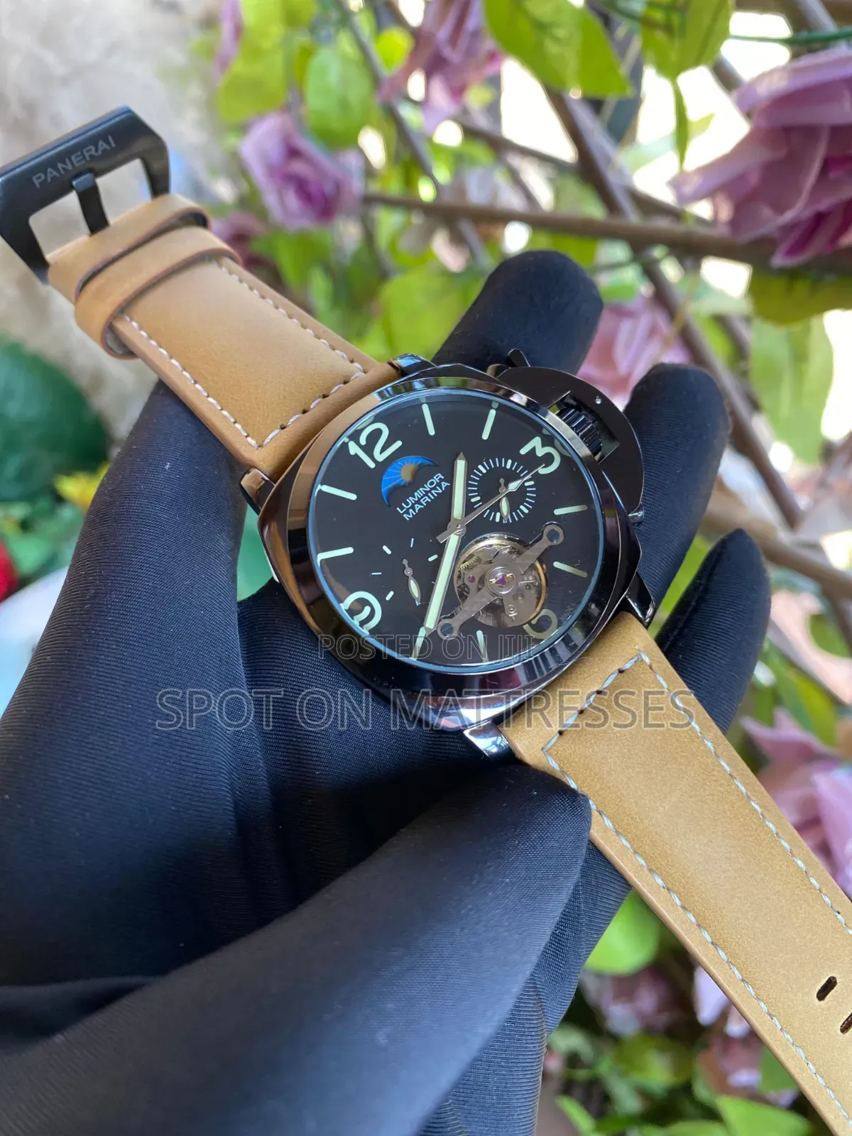 Legit N' Classy! Panerai Automatic Gents Watch. Colour Black and Brown