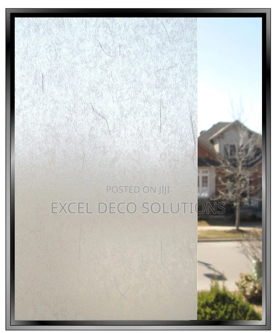 Rice Paper Glass Sticker - Textured Frosted Privacy Window Film