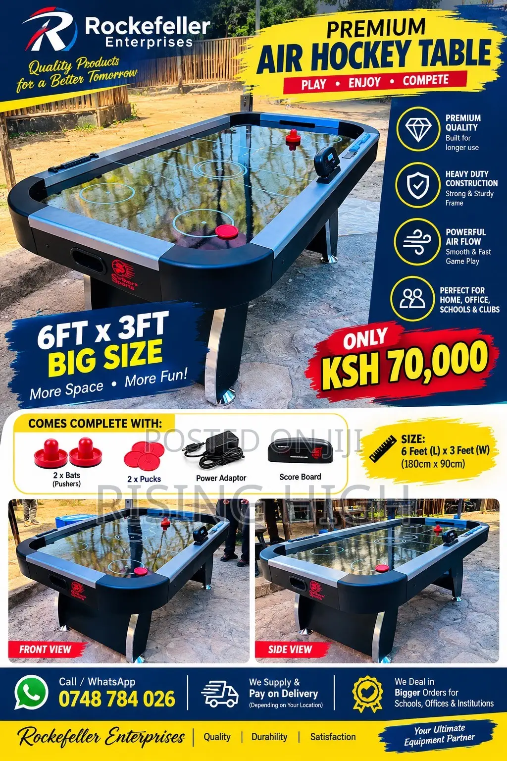 Premium Electronic Air Hockey Table
