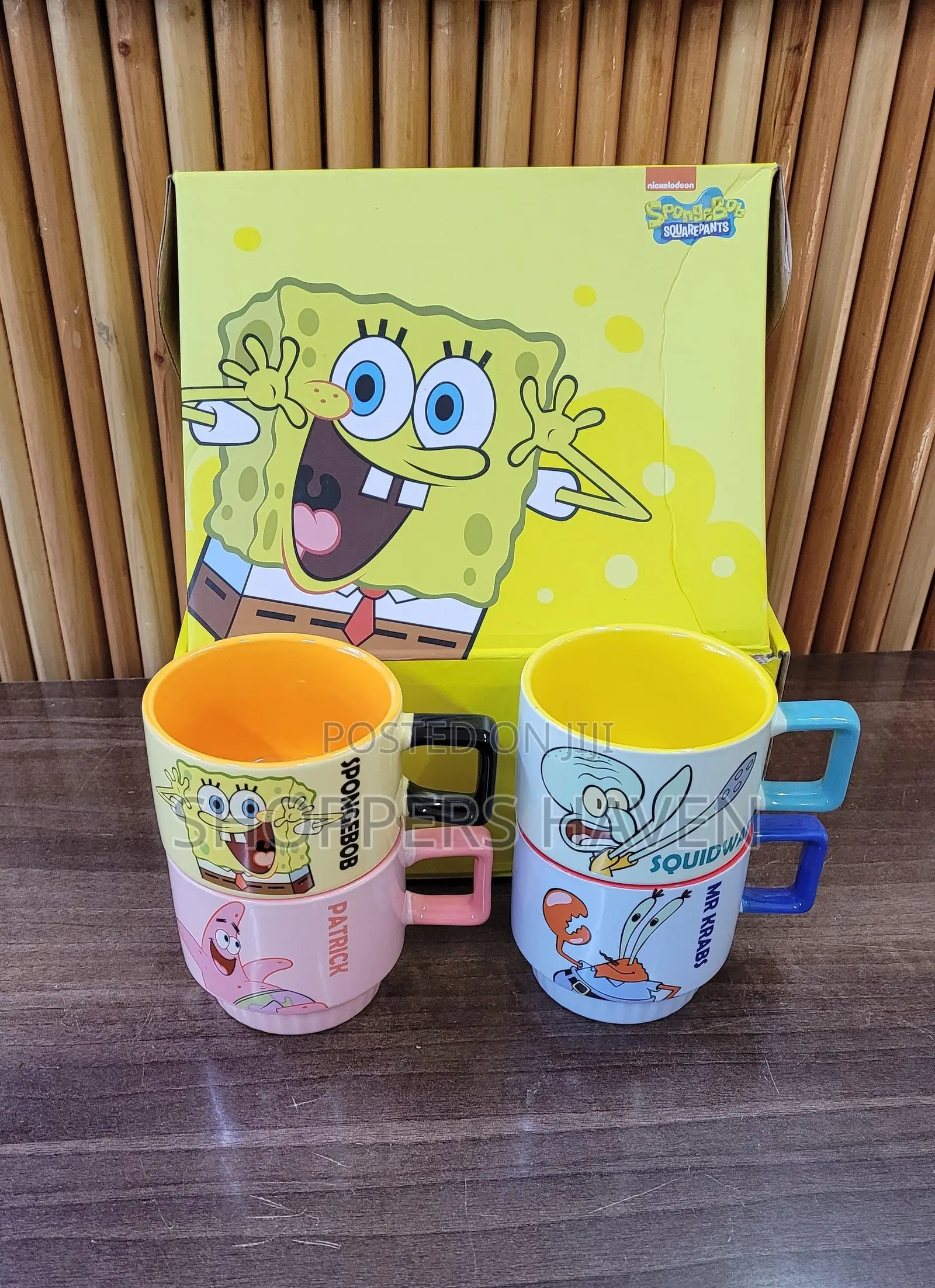 4pc Set Sponge Bob Mugs