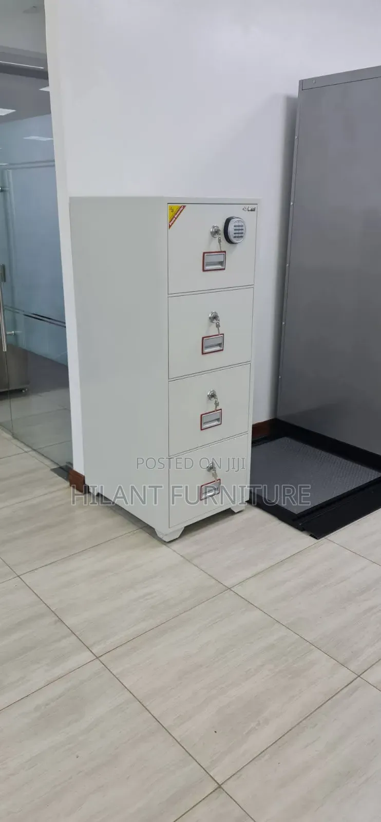4-Drawer Fireproof Safe Filing Cabinet