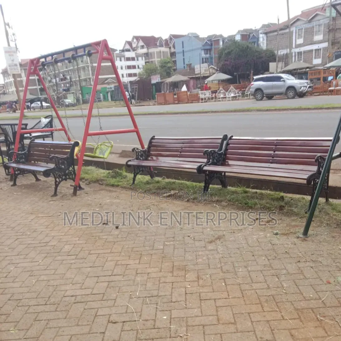 Marshall Cast Iron 5ft Wooden Hope Park Benches +Home Outdoor