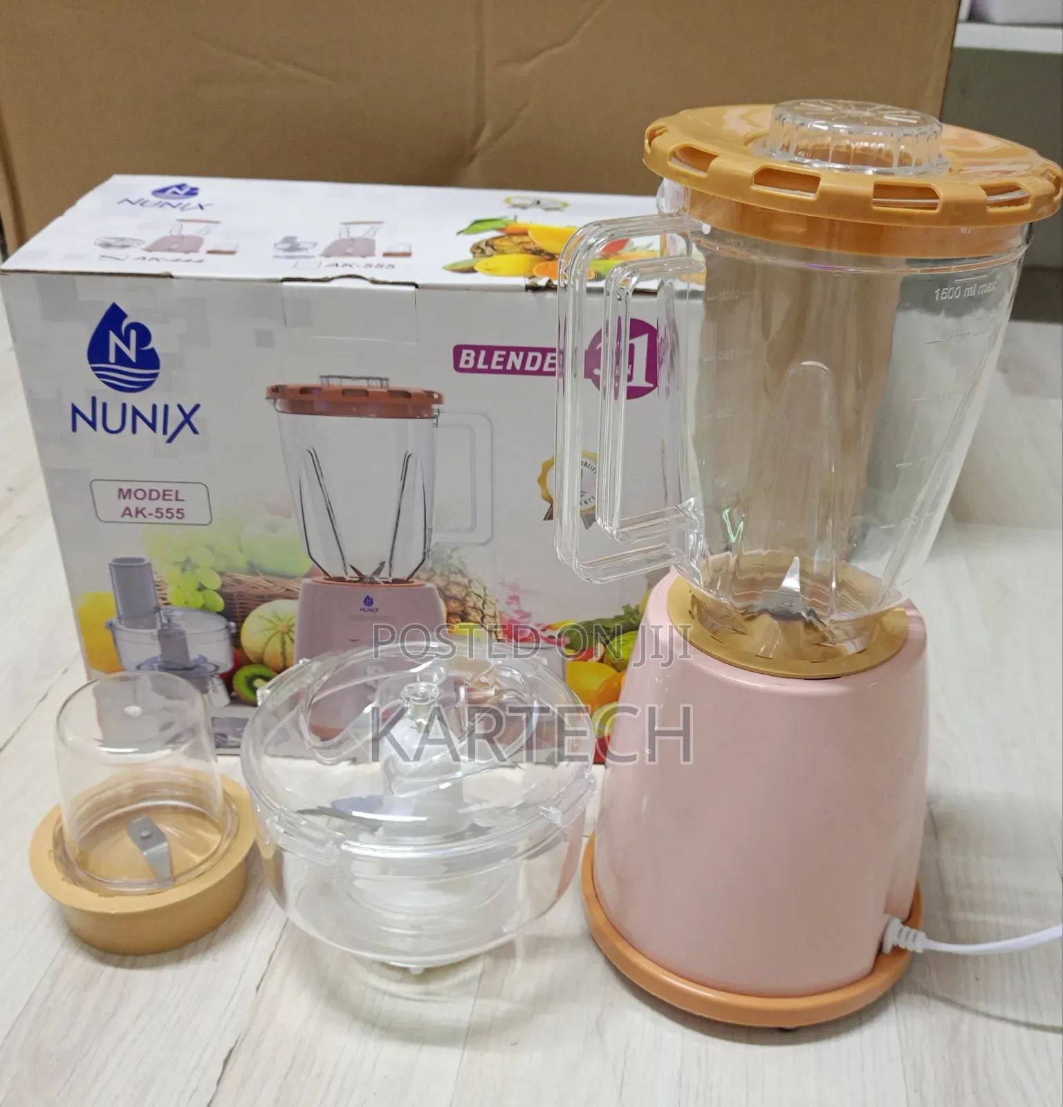Nunix AK-444 3 in 1 Multi-Purpose Blender