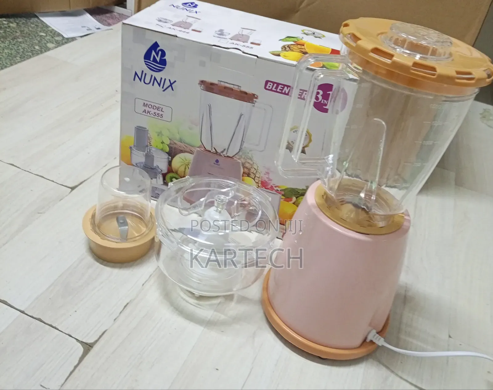 Nunix AK-444 3 in 1 Multi-Purpose Blender