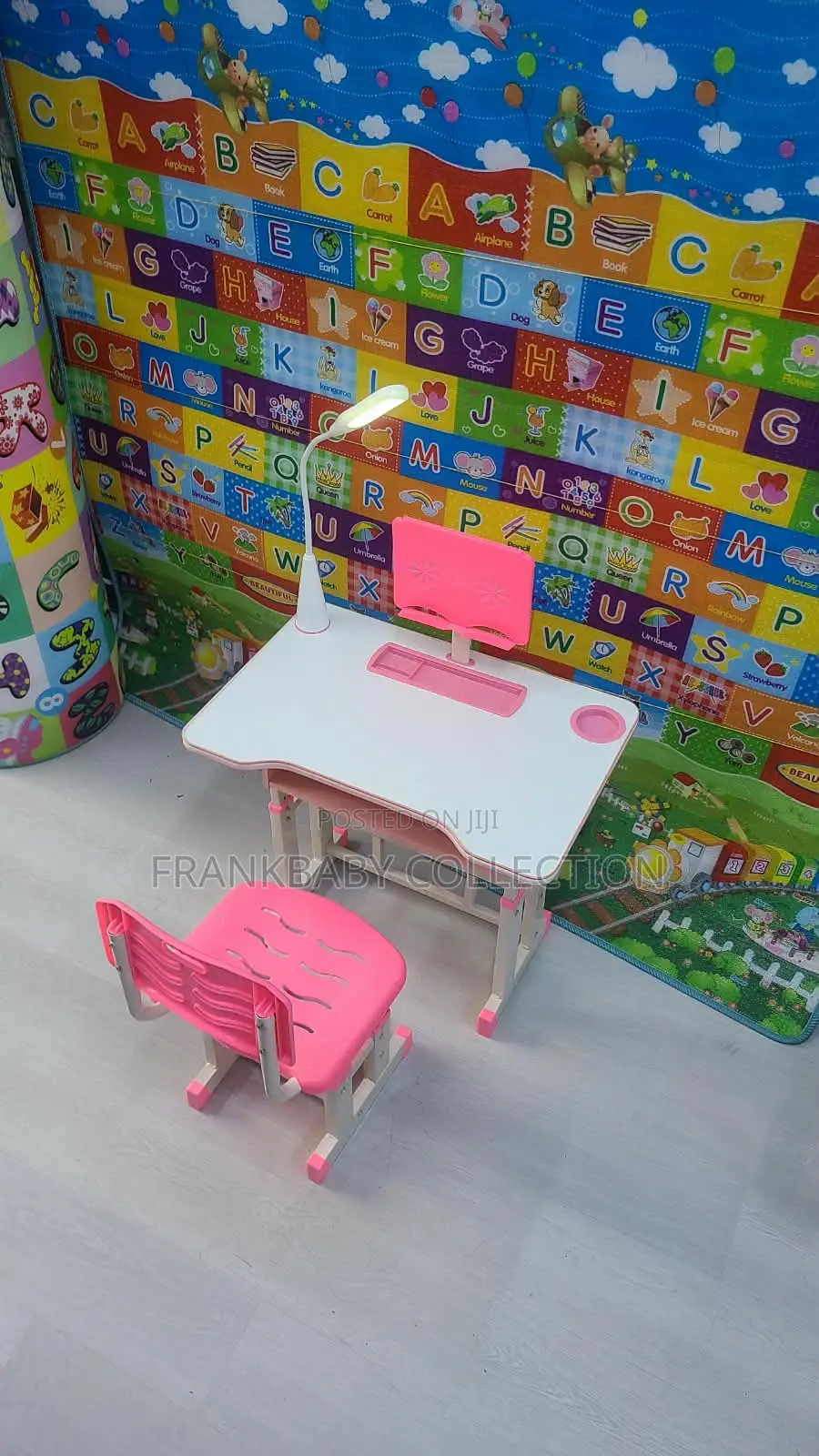 Kids Study Table and Chair With Lamp