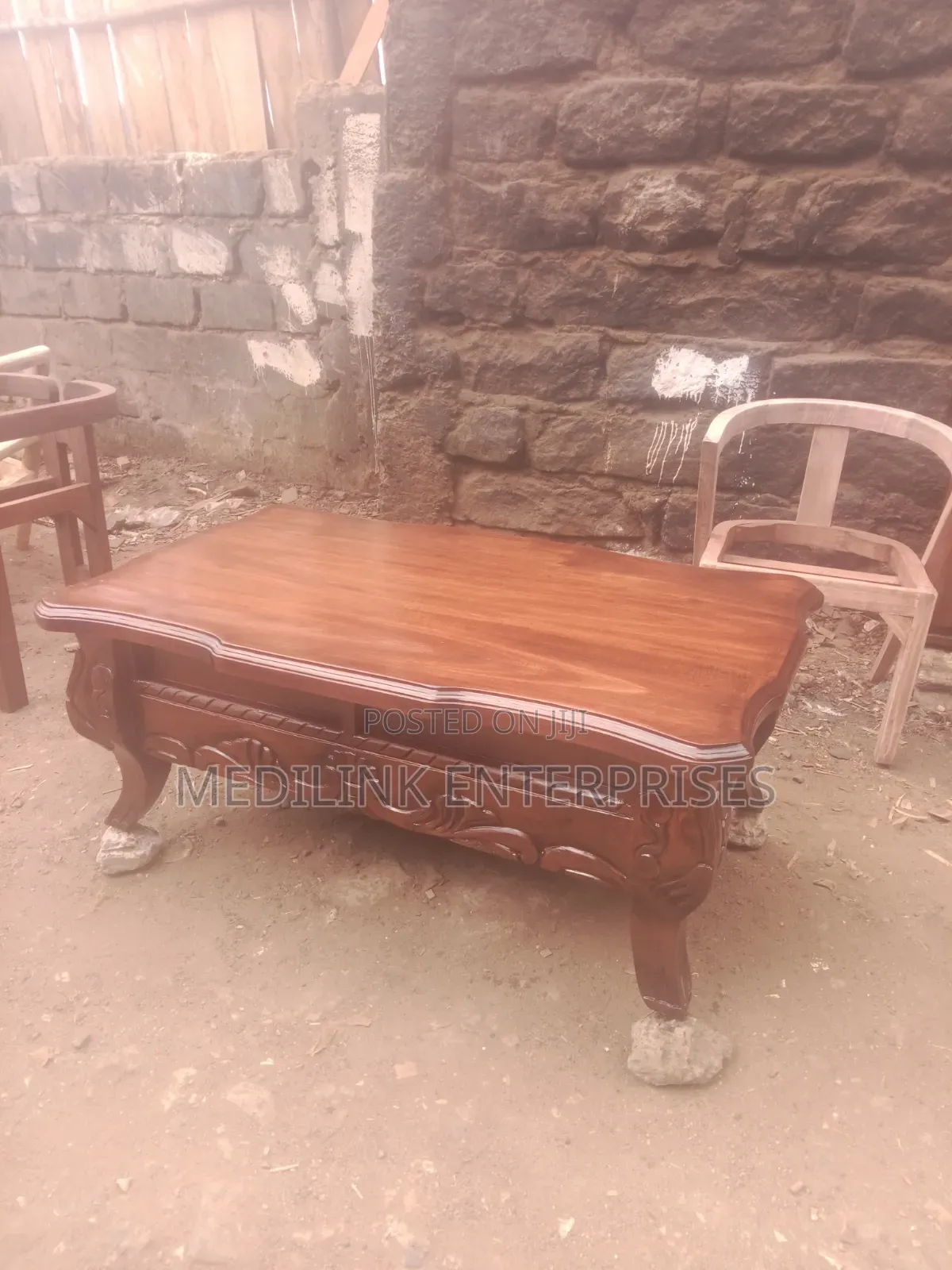 Antique Polymer Mahogany Coffee Tables