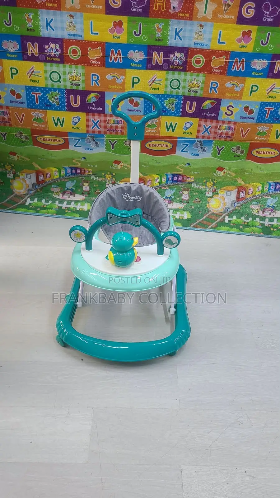 Baby Walker With Push Handle, Music Adjustable Height