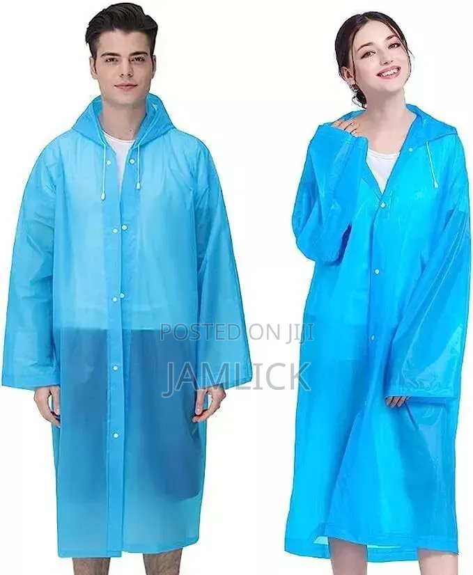 Unisex Waterproof Hooded Raincoat Lightweight Adult Rainwear - Hk