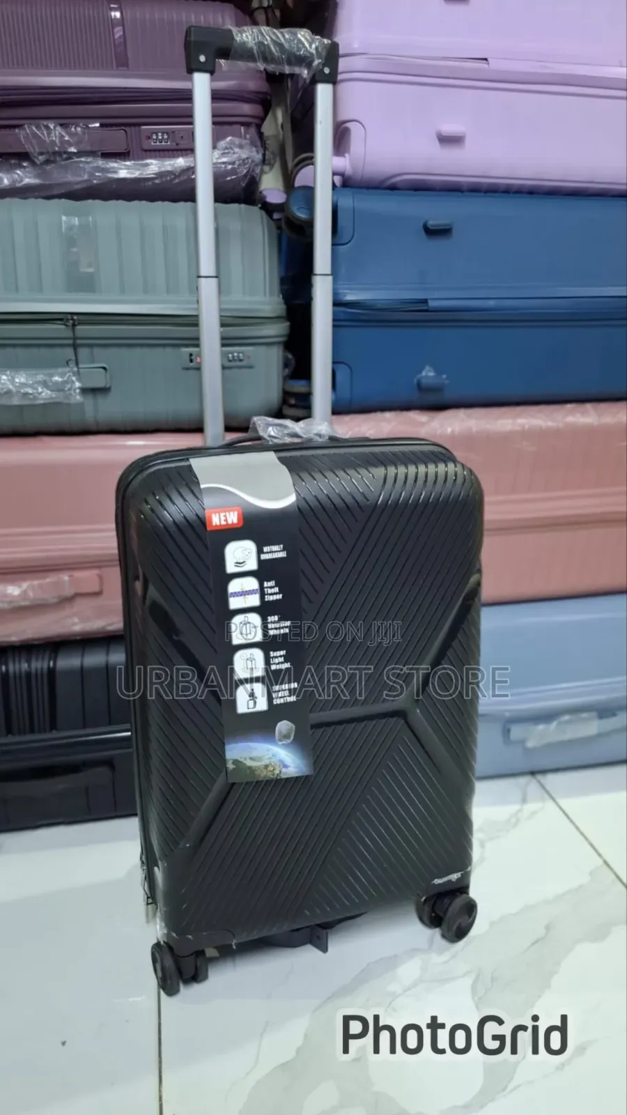 55cm Medium Unbreakable Rubber Suitcase
