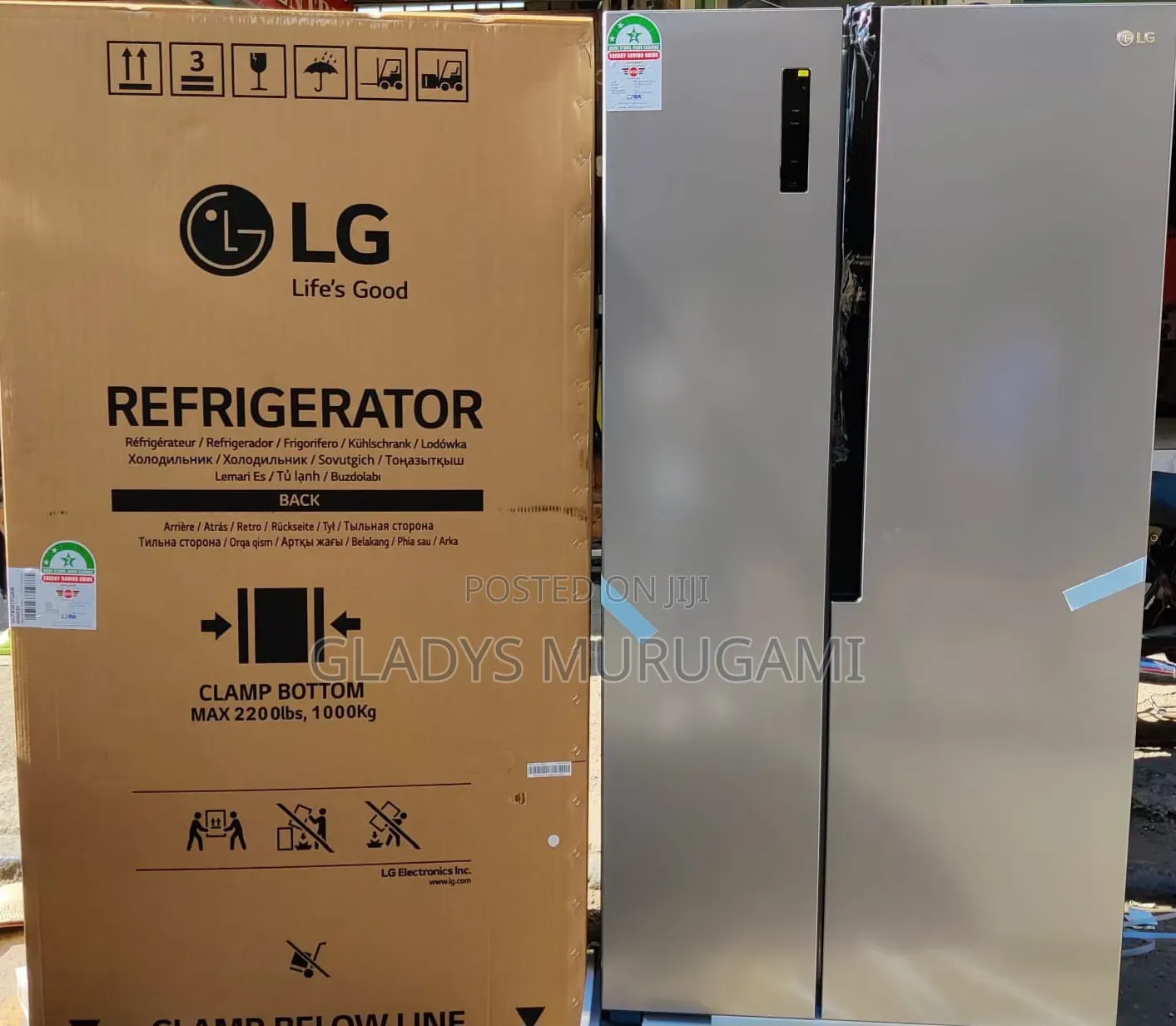 LG Side by Side Fridge 519l Refrigerator