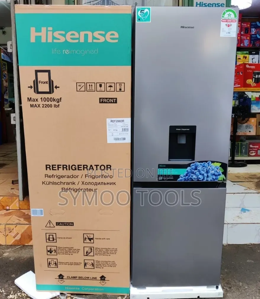 Hisense Double Door Fridge BOTTOM FREEZER 268Litres No Frost