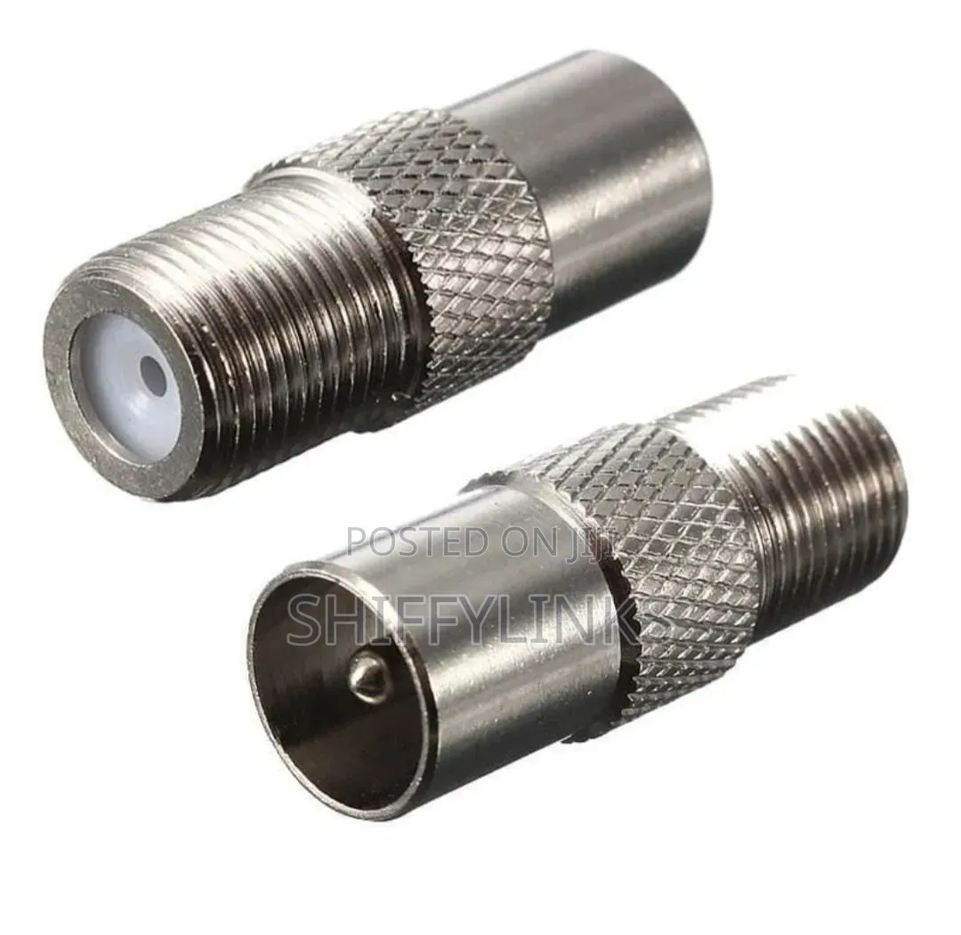 F-Type Socket to Coax RF Plug Adapter