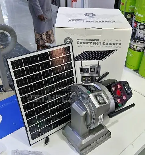 Dual Lens V380 Solar Powered 4g Simcard Slot PTZ Camera