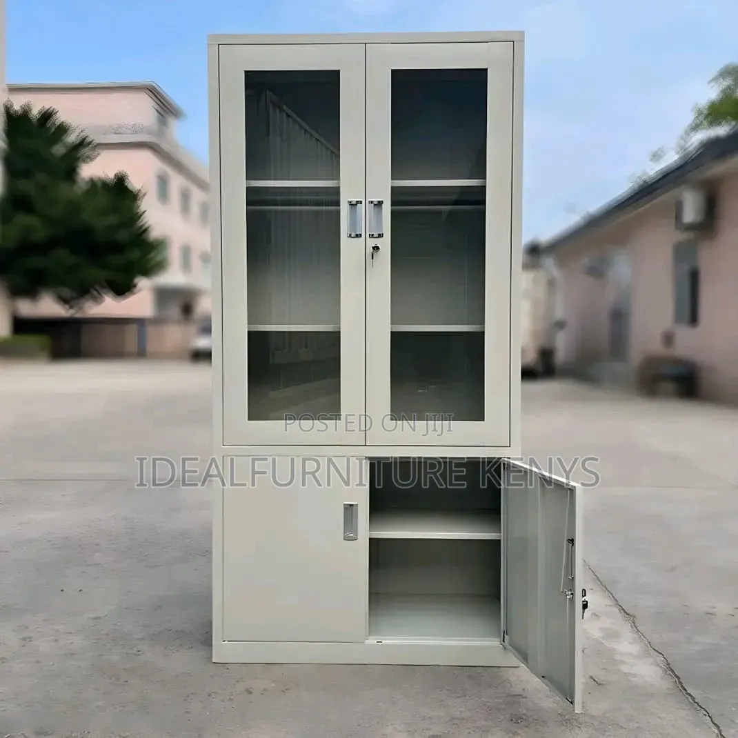 Half-Glass Metal Filling Cabinet