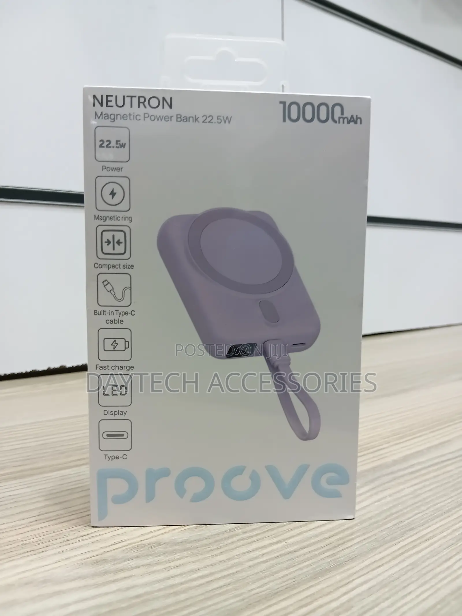 Proove 22.5W 10000mAh Magnetic Power Bank - Purple