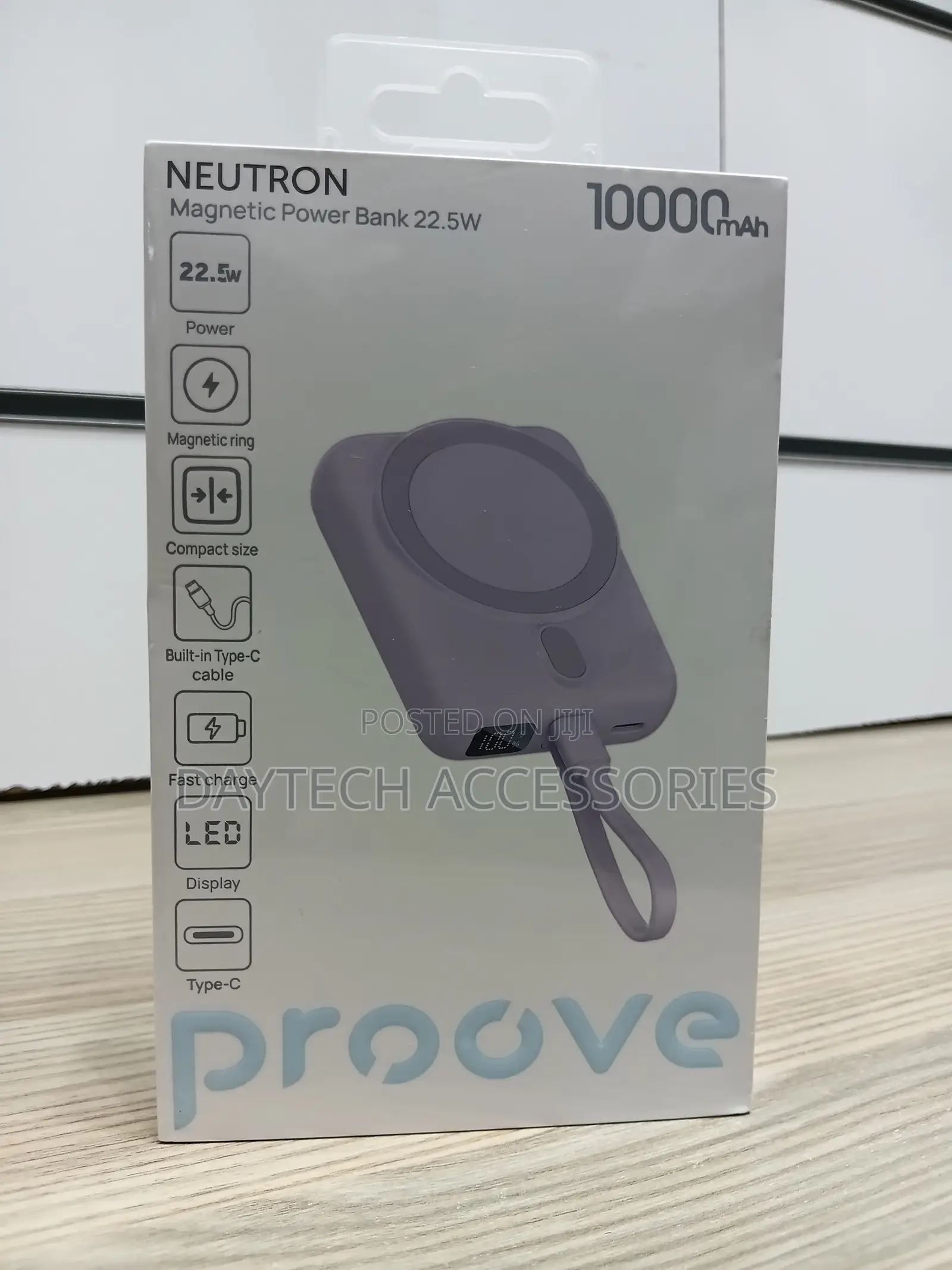 Proove 22.5W 10000mAh Magnetic Power Bank - Purple