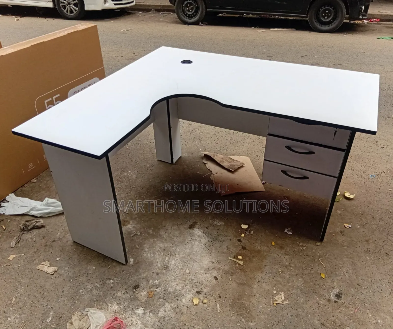 1.2m L Shaped Office Study Table/Desk