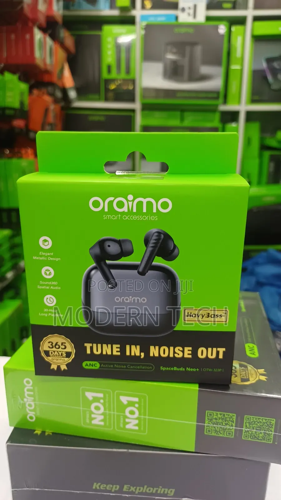 Oraimo SpaceBuds Neo Plus ANC 30hrs Playtime