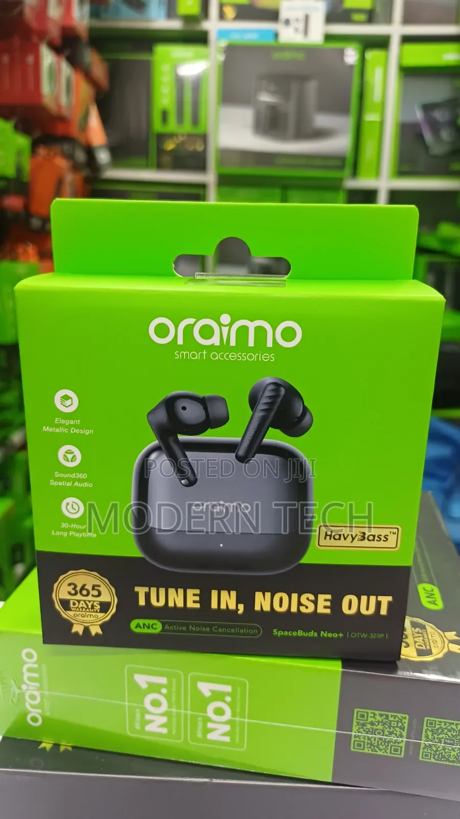 Oraimo SpaceBuds Neo Plus ANC 30hrs Playtime