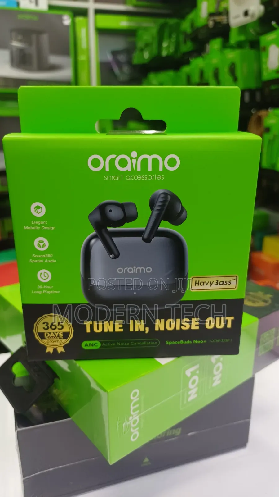 Oraimo SpaceBuds Neo Plus ANC 30hrs Playtime