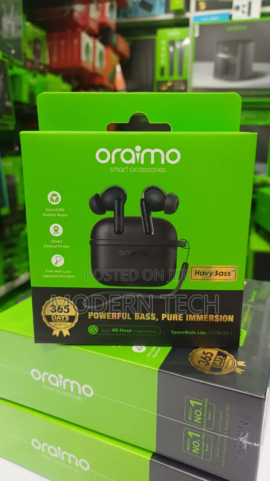 Oraimo SpaceBuds Lite OTW-324 With Anti Lost Lanyard