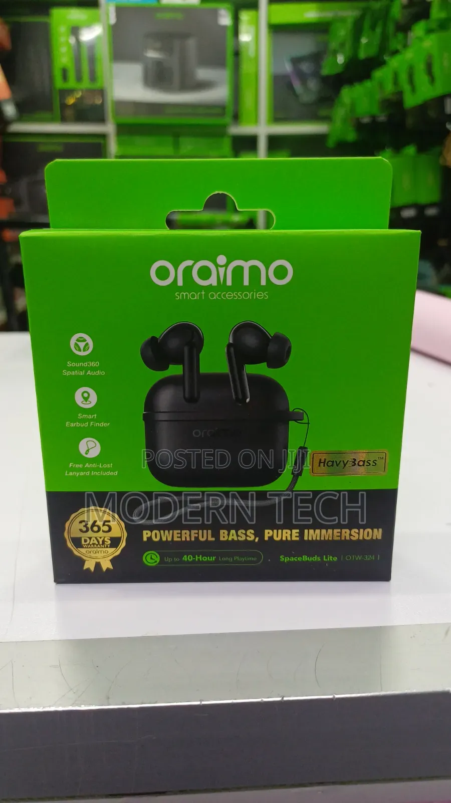 Oraimo SpaceBuds Lite OTW-324 With Anti Lost Lanyard