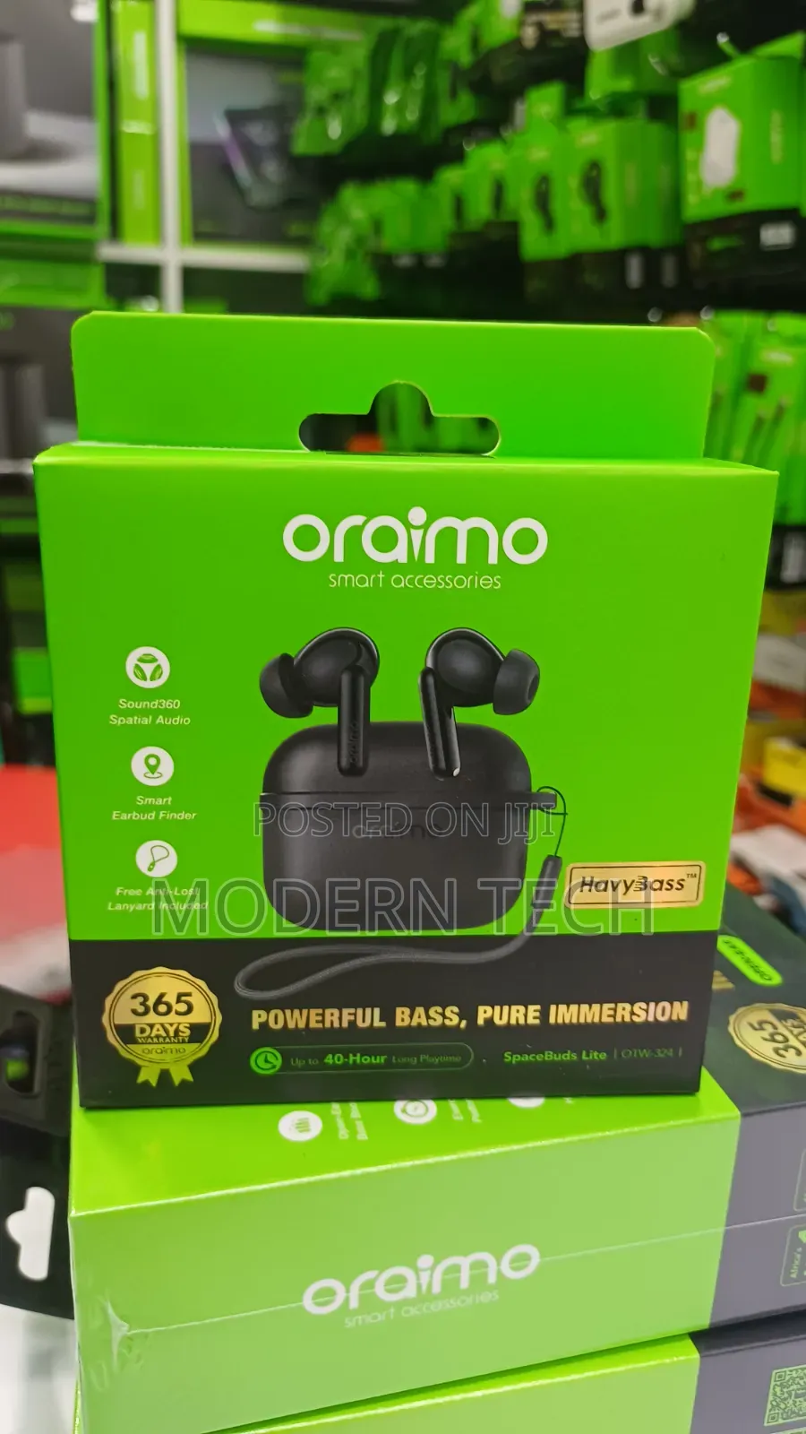 Oraimo SpaceBuds Lite OTW-324 With Anti Lost Lanyard