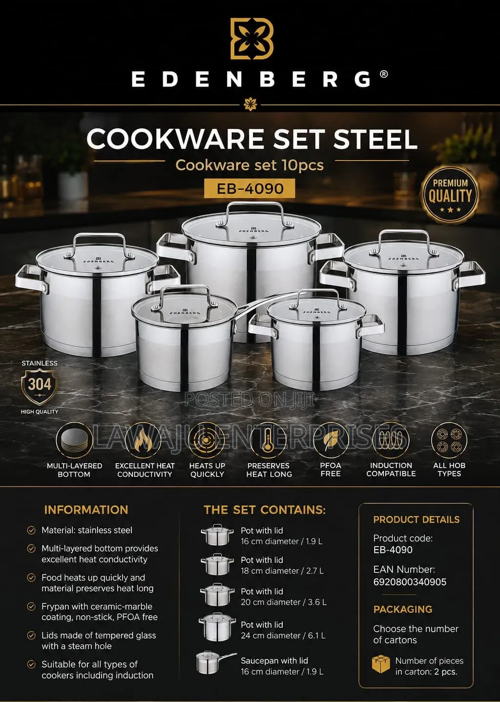 12pcs Cookware