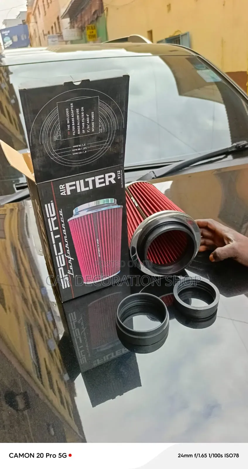 High Performance Washable Reusable Spectre Air Filter With Adapters