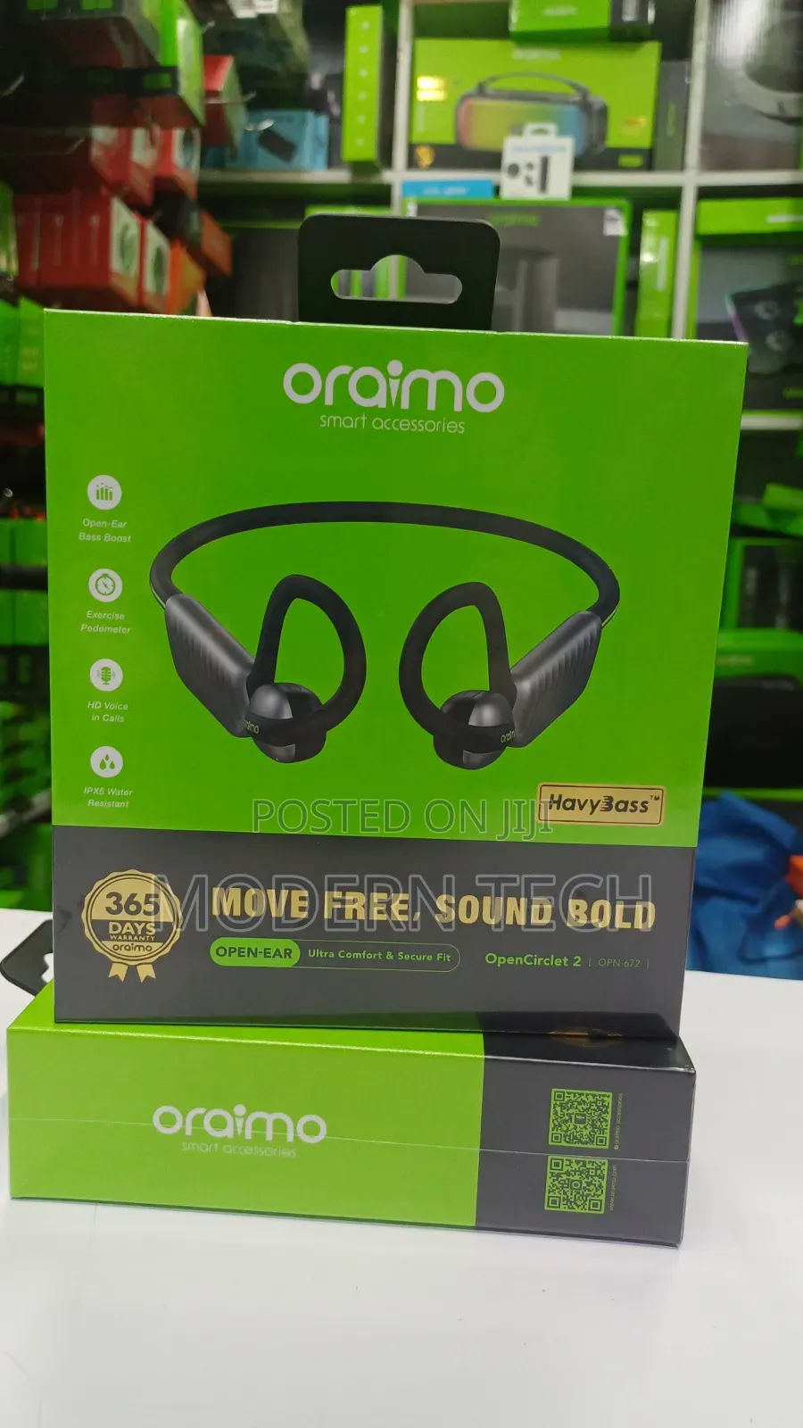 Oraimo OpenCirclet 2 IPX5 Water Resistant