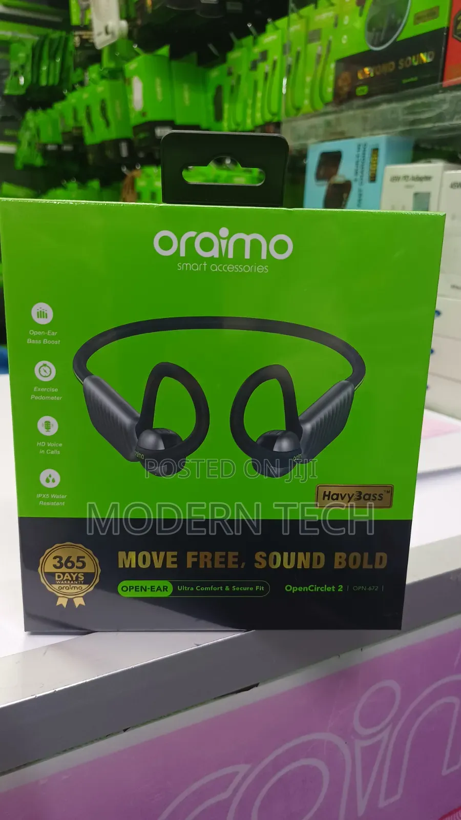 Oraimo OpenCirclet 2 IPX5 Water Resistant