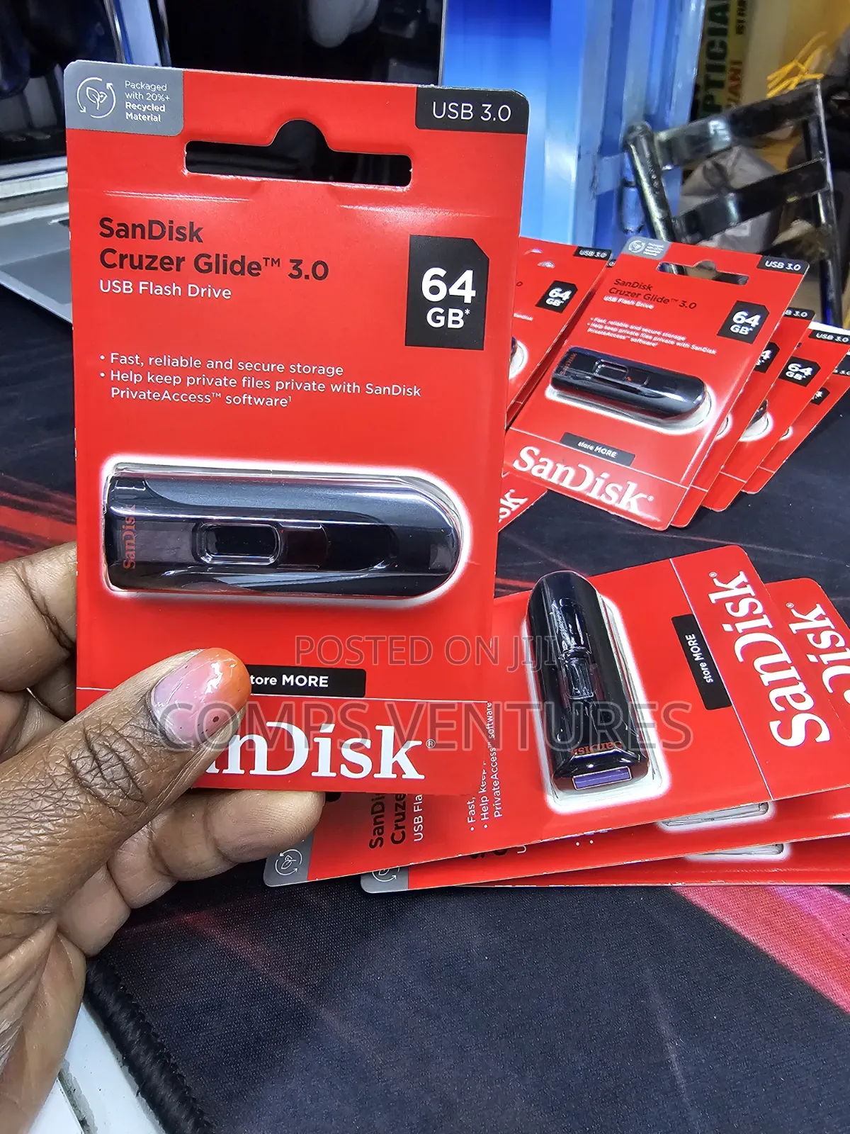 SanDisk Cruzer Glide 3.0 USB Flash Drive- 64GB
