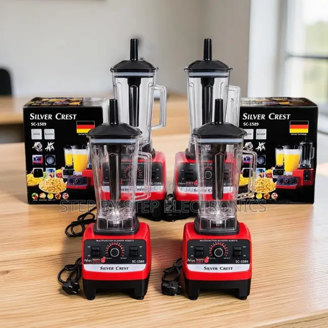 Reliable-Operation Silver Crest 2-in-1 Double Cup Blender and Grinder