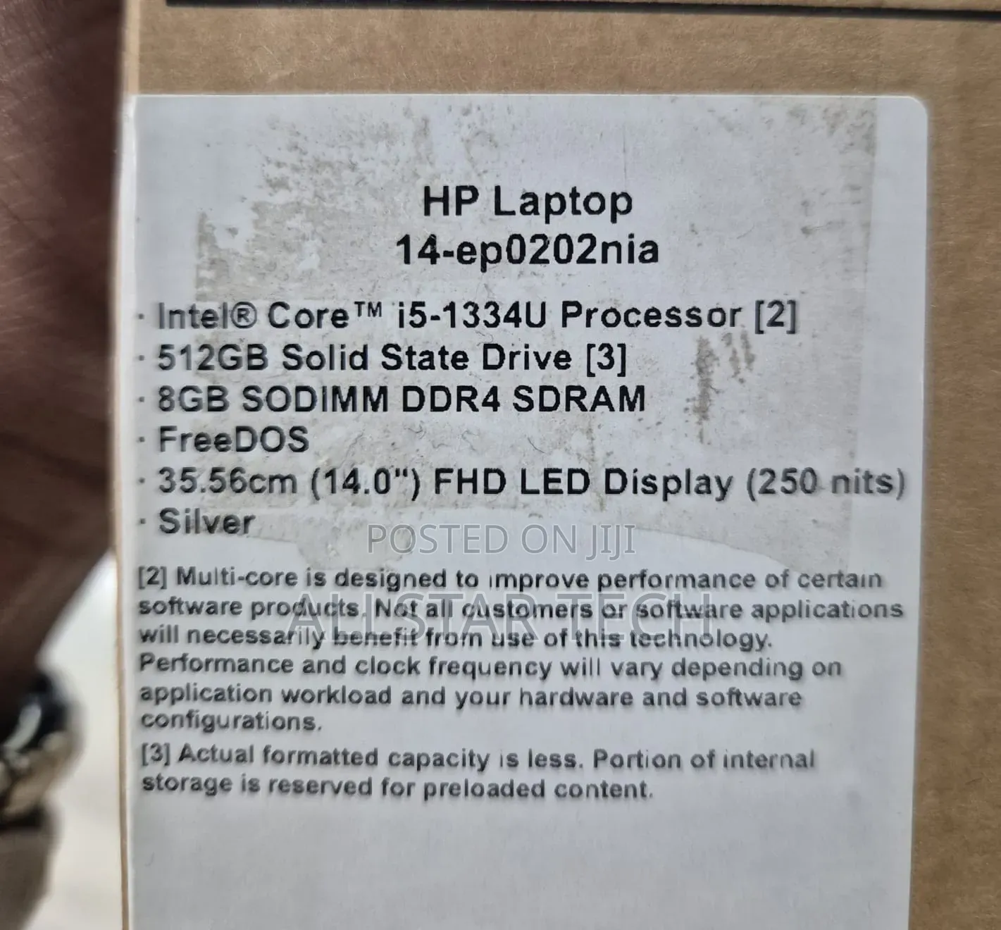 New Laptop HP 8GB Intel Core i5 SSD 512GB