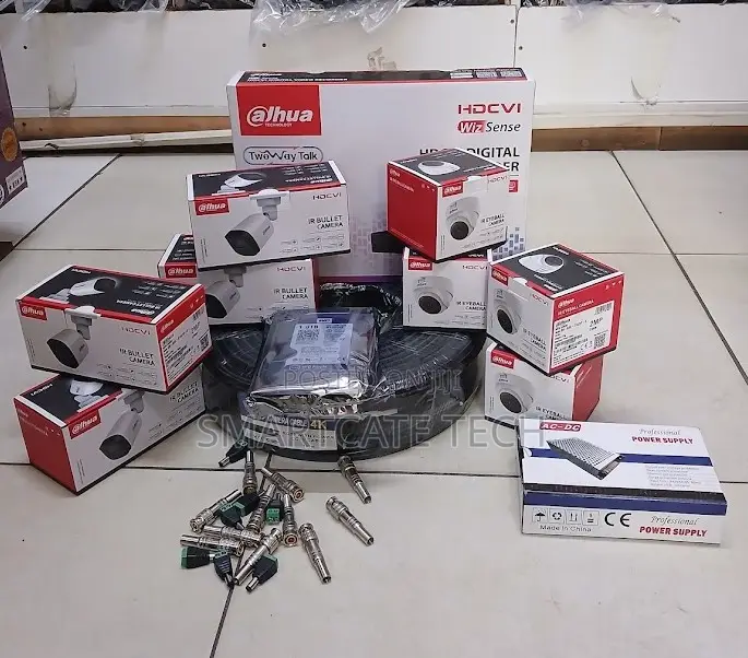 Complete Dahua 8CH CCTV Security System With 8 Dome and Bullet Cameras