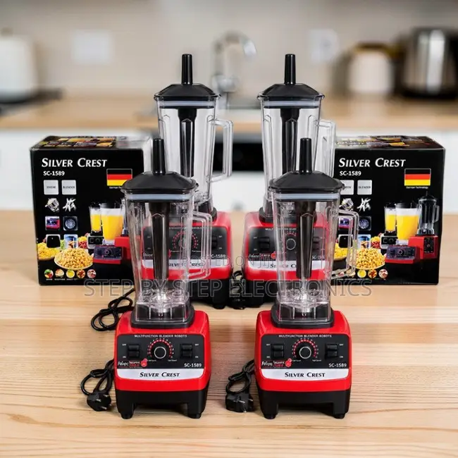 Heavy-Use Silver Crest 2-in-1 Double Cup Blender and Grinder