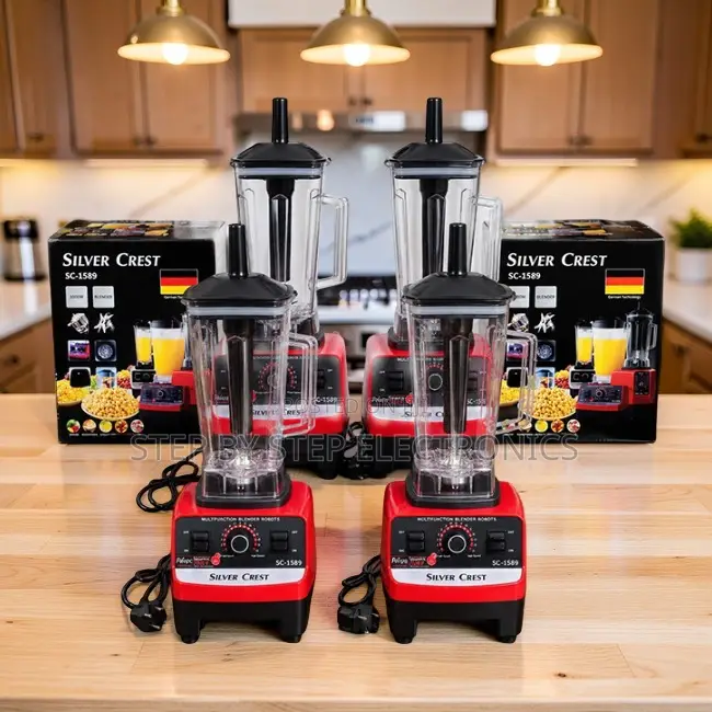 Precision-Built Silver Crest 2-in-1 Double Cup Blender and Grinder