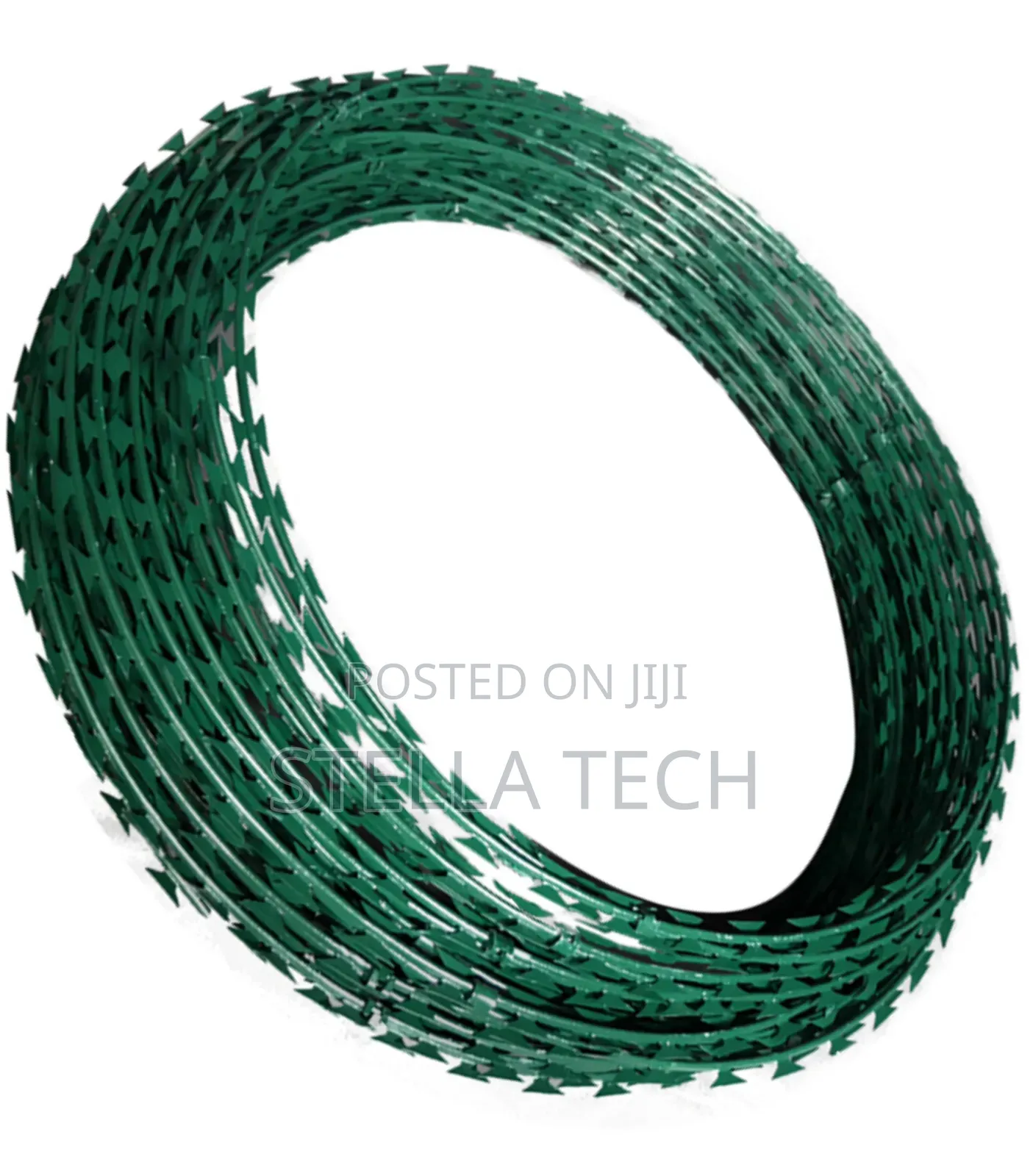 Galvanised Green 10m Razor Wire