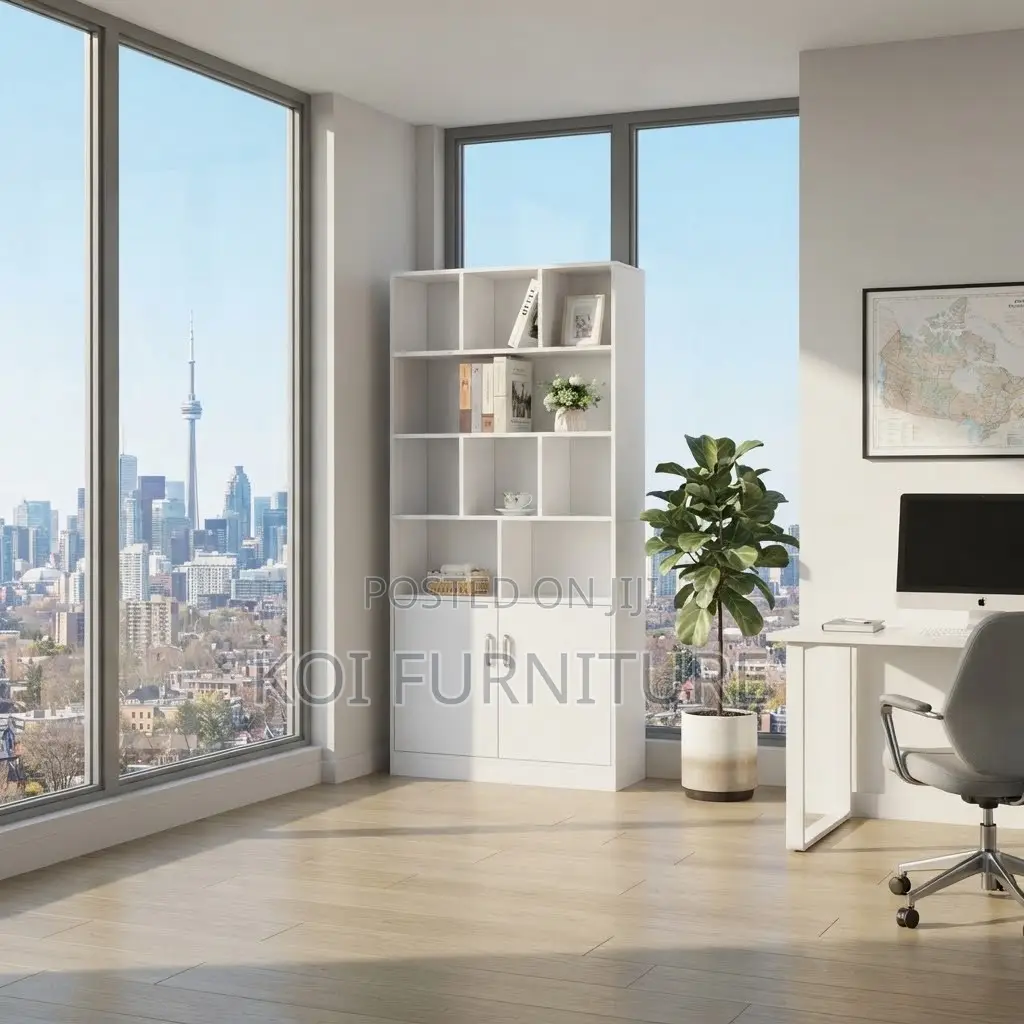 Home Office Modern Files and Books Storage Shelf Cabinets