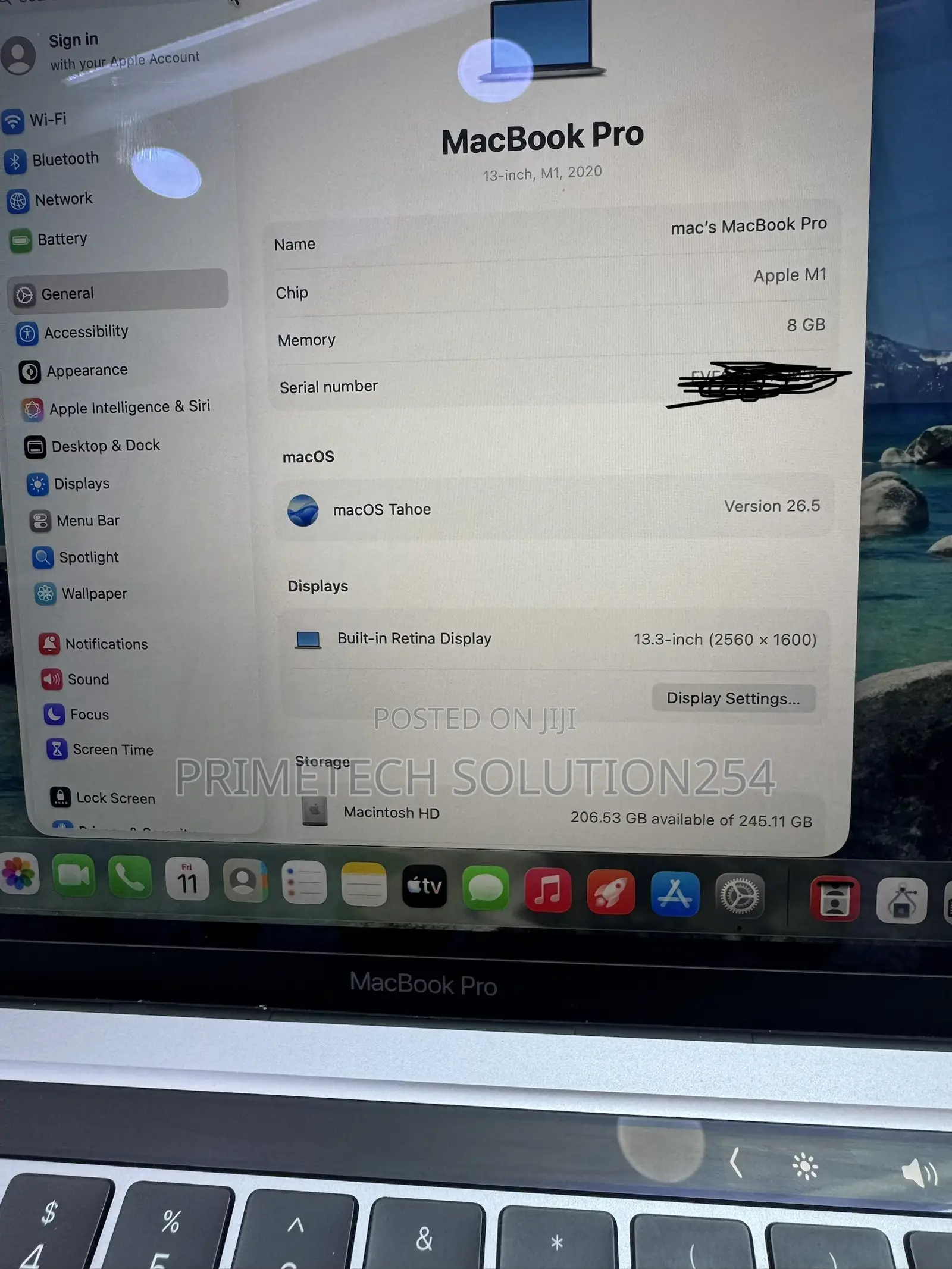 Laptop Apple MacBook Pro 8GB Apple M1 Pro SSD 256GB