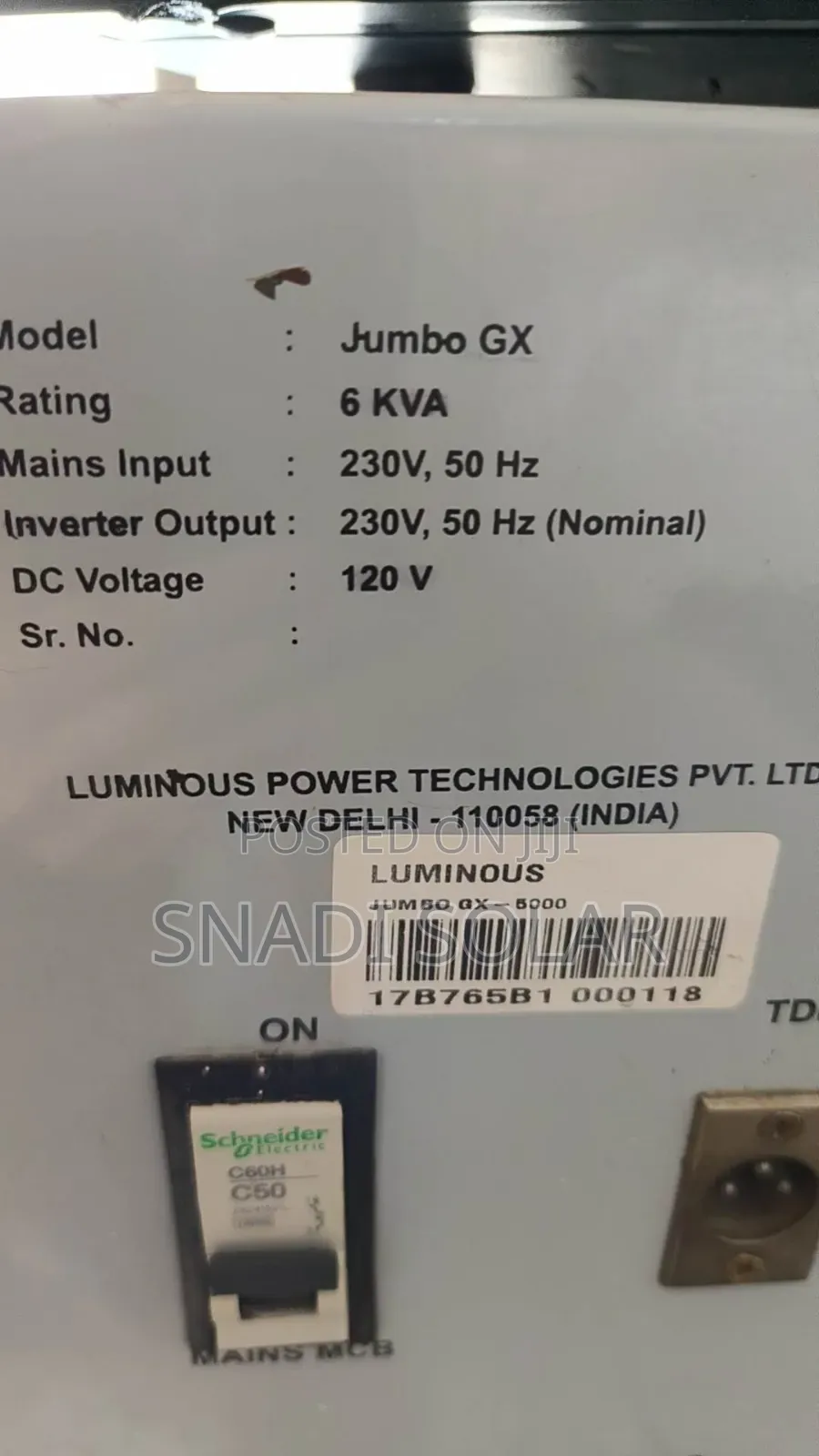 Second Hand 96v-120v Inverter With Charger