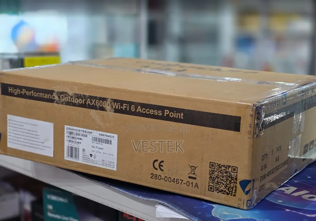 Grandstream GWN7664ELR Weatherproof Outdoor WiFi 6 Access Point AX6000