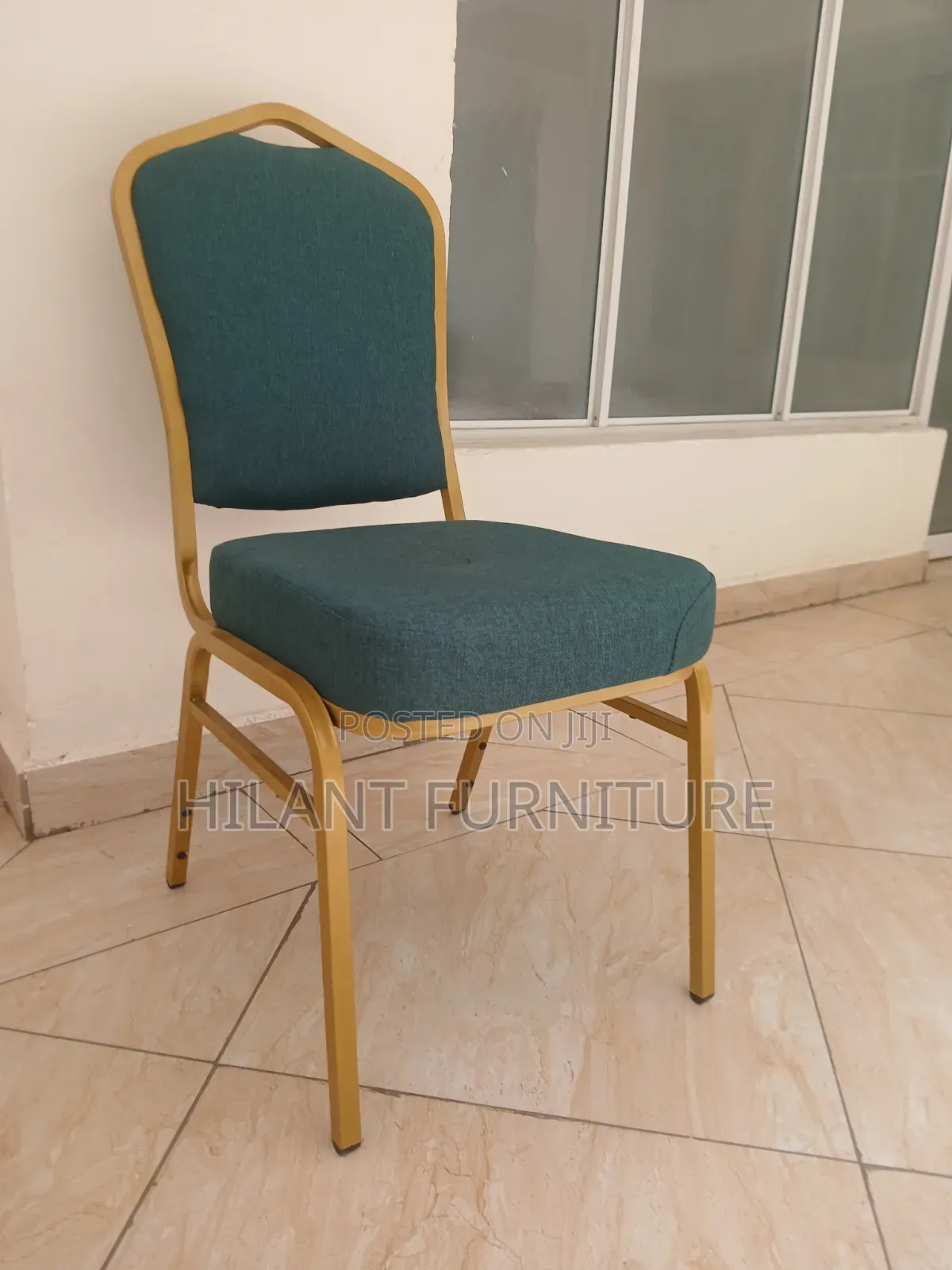 Premium Green Gold Banquet Chair
