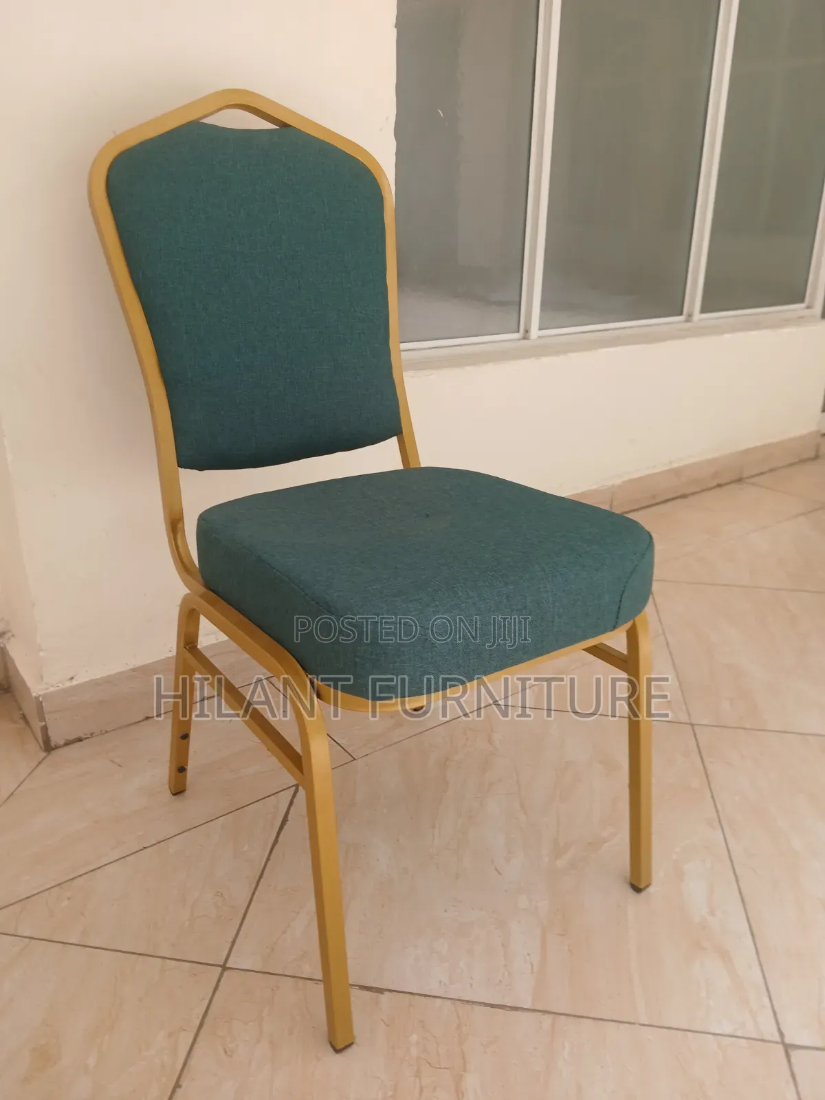 Premium Green Gold Banquet Chair