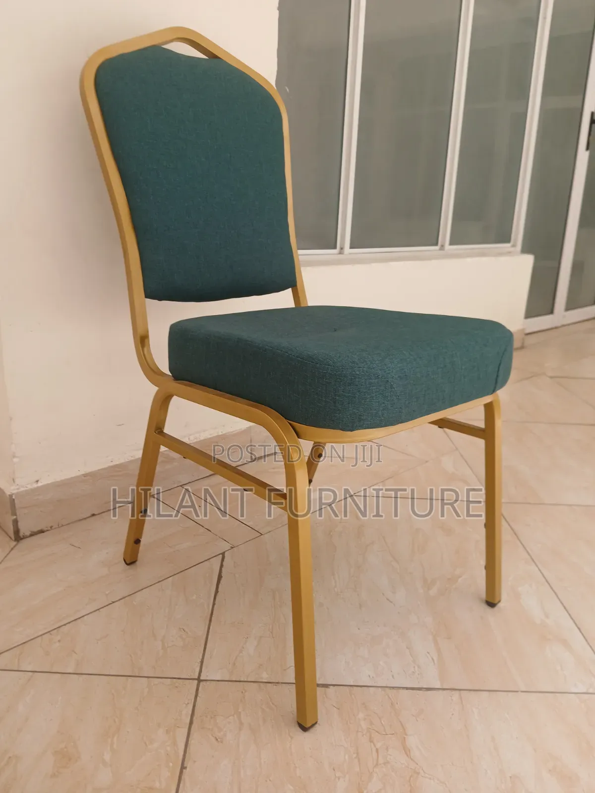 Premium Green Gold Banquet Chair
